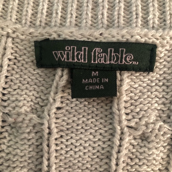 Wild Fable light grey/white sweater vest - Picture 5 of 5